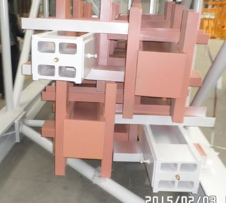 Epoxy-verf van staal voor het vaststellen van hoeken voor Comedil torenkraan