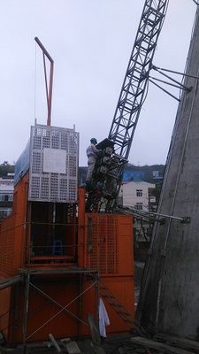 35m/min Bouwterrein Lift Q345B Staal tijdelijke constructie liften