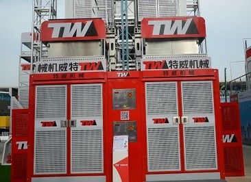 Goede prijs Bevel Motor Constructie Lift, 2x13kw Goederen Lift online