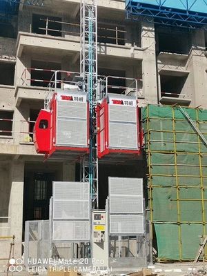 63m/min Gebouwbouwbouw Hoist/middelesnelheidsbouwwerk met busbalk/groene milieulift