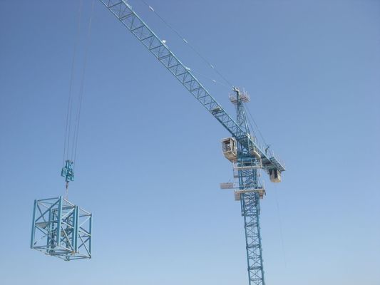 Goede prijs Vaste 10 ton constructieplaats kraan, 45 m/min Luffing torenkraan online