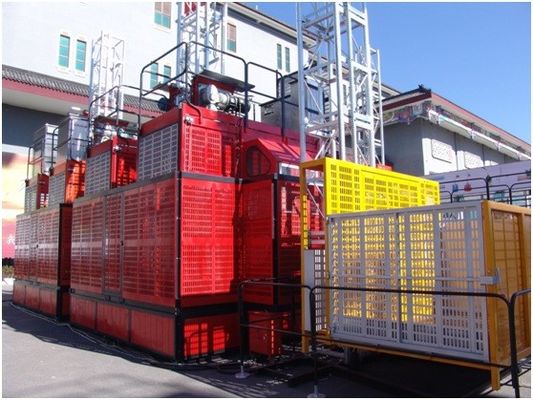 SC200 Bouwmateriaal Lift/bouwlift met VFD-besturing/verzinkte mast en kooi met busbarlift