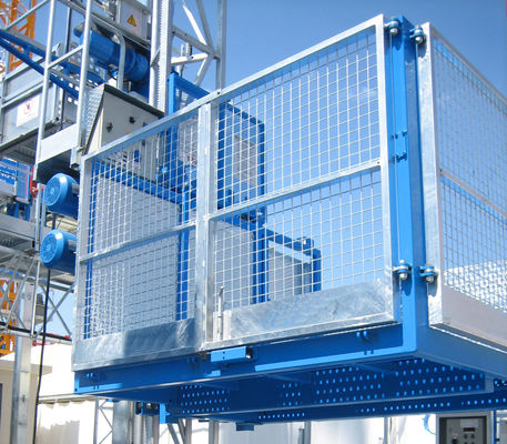5 ton Bouwplaats Lift kleur op maat gemaakt materiaal en passagierslift met open bovenkist, maat kan worden aangepast